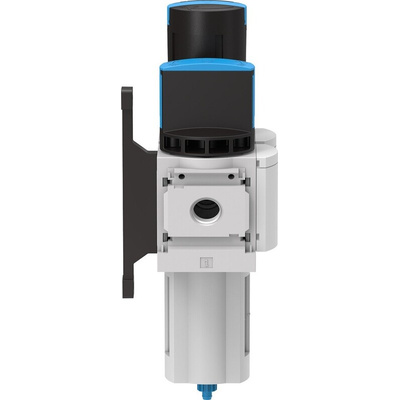 Festo G 1/2 FRL, Automatic Drain, 40μm Filtration Size - With Pressure Gauge