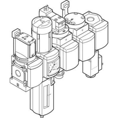 Festo MS Filter Regulator, 40μm, G 1/2, Manual