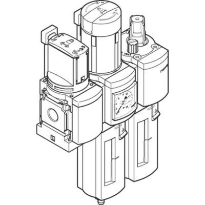 Festo MS Filter Regulator, 40μm, G 1/2, Manual