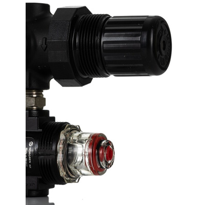 Norgren G 1/4 Filter Regulator Lubricator, Automatic Drain, 40μm Filtration Size