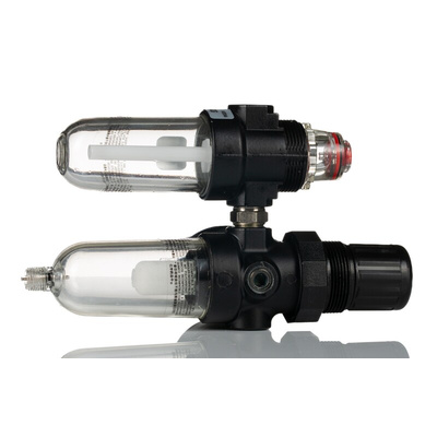 Norgren G 1/4 Filter Regulator Lubricator, Automatic Drain, 40μm Filtration Size - Without Pressure Gauge