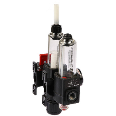 Norgren G 1/4 FRL, Automatic Drain, 40μm Filtration Size - With Pressure Gauge
