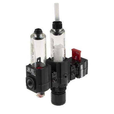 Norgren G 3/8 FRL, Semi Automatic Drain, 40μm Filtration Size - Without Pressure Gauge
