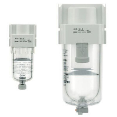 SMC AF60 Air Filter Regulator, 5μm, G 1, Automatic, Manual