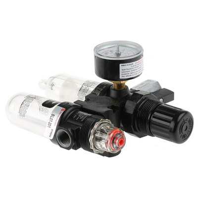 Norgren G 1/4 FRL, Automatic Drain, 40μm Filtration Size - Without Pressure Gauge