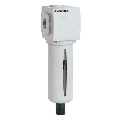 EMERSON – AVENTICS 651 series 25μm G 1/4 0bar to 16 bar Pneumatic Filter with Manual, Semi Automatic drain