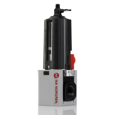 Norgren Excelon Plus series 5μm G 1/2 0.3bar to 10 bar Pneumatic Filter 4680L/min max with Manual drain