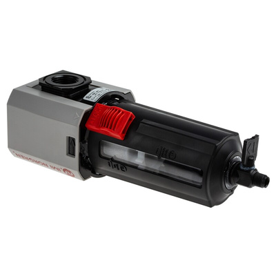 Norgren Excelon Plus series 40μm G 1/2 0.3bar to 10 bar Pneumatic Filter 4680L/min max with Manual drain