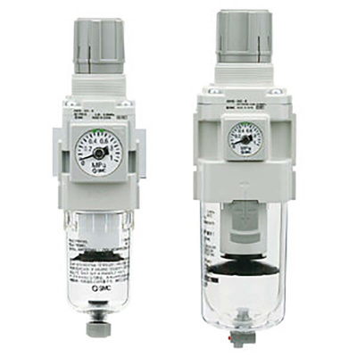 SMC AW30 Filter Regulator, 5μm, G 1/4, Manual