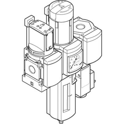 Festo MS Filter Regulator, 40μm, G 1/4, Automatic