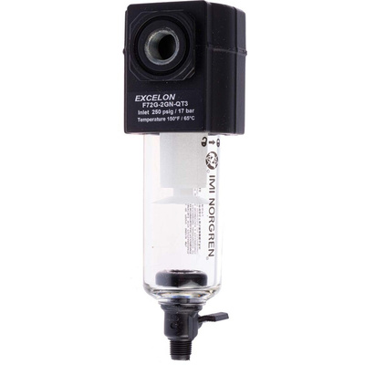 Norgren F72G series 40μm G 1/4 10 bar Pneumatic Filter with Manual drain