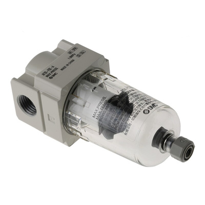 SMC AF series 5μm G 1/4 1 MPa, 1.5 MPa Pneumatic Filter with Manual drain