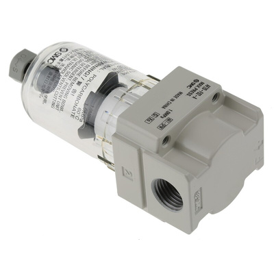 SMC AF series 5μm G 1/4 1 MPa, 1.5 MPa Pneumatic Filter with Manual drain