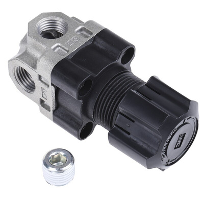 SMC G 1/4 Pneumatic Regulator - 0.05MPa to 0.85MPa, 1/4in, 2MPa max. input
