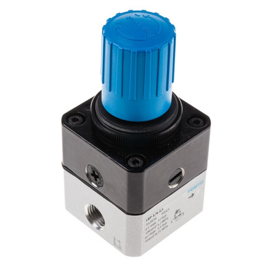 Festo G 1/4 Pneumatic Regulator - 0.05bar to 2.5bar, 1/4in, 12bar max. input, 162834