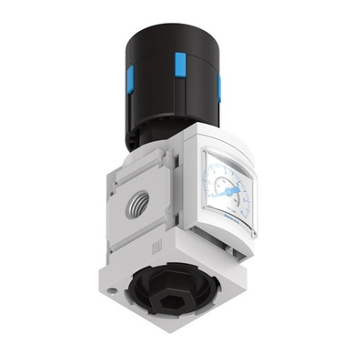 Festo G 1/4 Pneumatic Regulator - 0.3bar to 7bar, 1/4in, 14bar max. input, 529417