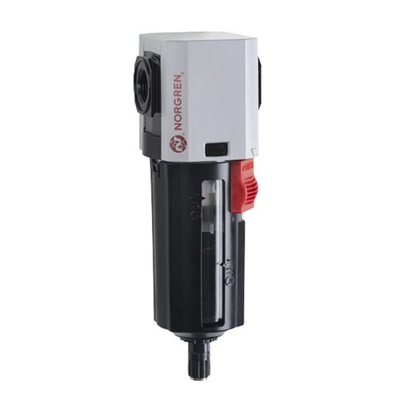 Norgren Excelon Plus series 5μm G 3/8 0.3bar to 10 bar Pneumatic Filter 4680L/min max with Automatic drain