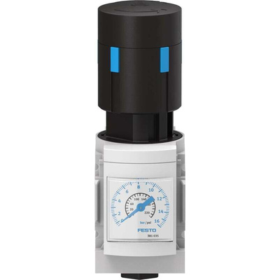 Festo G 1/4 Pneumatic Regulator - 0.5bar to 12bar, 14bar max. input, 529420