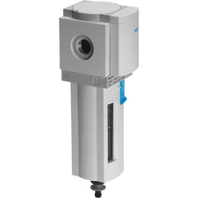 Festo MS series 40μm G 1/4 0bar to 14 bar Pneumatic Filter 1700L/min max with Manual drain