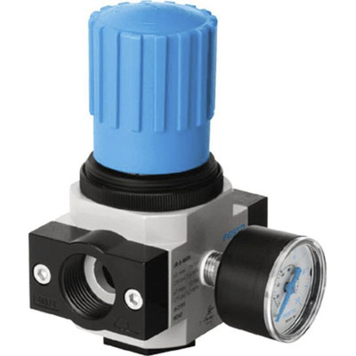 Festo G 1/4 Pneumatic Regulator - 0.5bar to 7bar, 16bar max. input, 186453