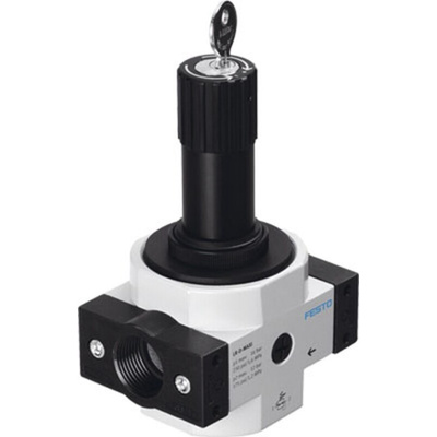 Festo G 1/2 Pneumatic Regulator - 0.5bar to 7bar, 16bar max. input, 194648