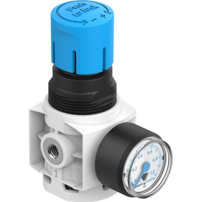 Festo M5 Pneumatic Regulator - 0.5bar to 7bar, 10bar max. input, 8086636