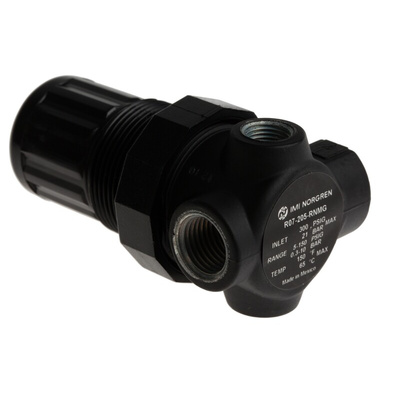 Norgren G 1/4 Pneumatic Regulator - 0.3bar to 10bar, 1/4 in, 20bar max. input