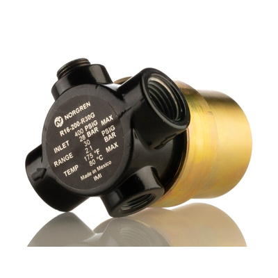 Norgren G 1/4 Pneumatic Regulator - 2bar to 2bar, 1/4 in, 28bar max. input