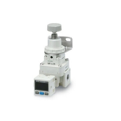 SMC G 1/2 Pneumatic Regulator - 0.01MPa to 0.8MPa, 1Mpa max. input