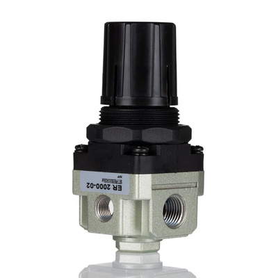 RS PRO G 1/4 Pneumatic Regulator - 0.3bar to 10bar, 15bar max. input