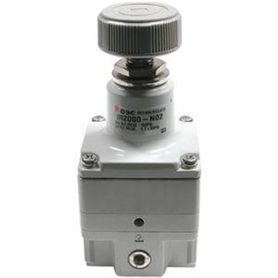 SMC R1/8 Pneumatic Regulator - 0.1bar to 4bar, 10bar max. input