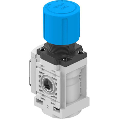 Festo G 1/4 Pneumatic Regulator - 0.1MPa to 1MPa, 10bar max. input, 8099358