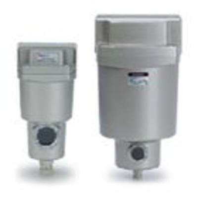 Main line filter G1/2 port autodrain + differential pressure indicator