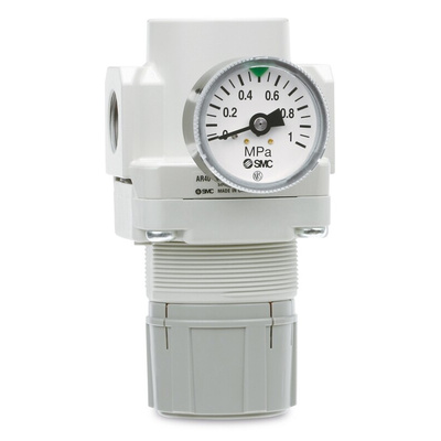 SMC G 1/8 Pneumatic Regulator - 0.05bar to 4bar, 7bar max. input