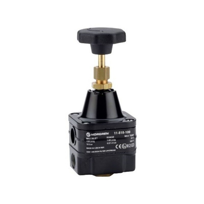 Norgren G 1/4 Pneumatic Regulator -, 1/4in, 8bar max. input