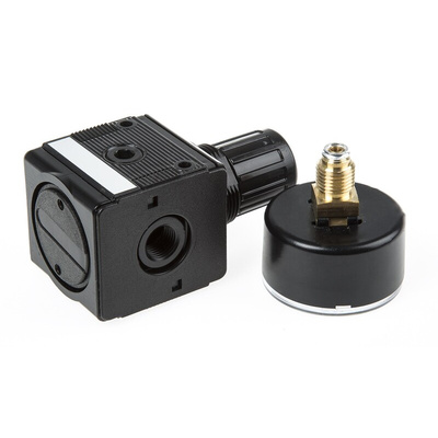 EMERSON – AVENTICS G 1/4 Pneumatic Regulator - 0.5bar to 10bar, 1/4in, 16bar max. input