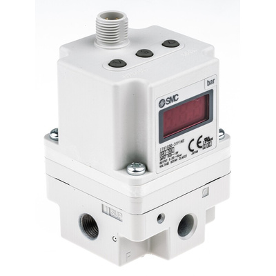 SMC G 1/8 Pneumatic Regulator - 0.005MPa to 0.5MPa, 1/8in, 1MPa max. input