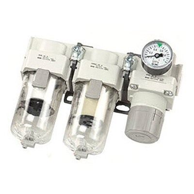 SMC NPT 1/4 Air Filter Regulator Lubricator, 0.05MPa to 1 MPa, AC Series