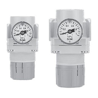 SMC NPT 1/4 Pneumatic Regulator - 0.05MPa to 0.85MPa, 1/4in, 1MPa max. input