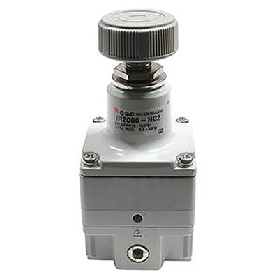 SMC R 1/4 Female Pneumatic Regulator -, 1/4, 1MPa max. input