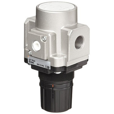 SMC G 1/4 Pneumatic Regulator - 0.05MPa to 0.85MPa, 1/4, 1MPa max. input