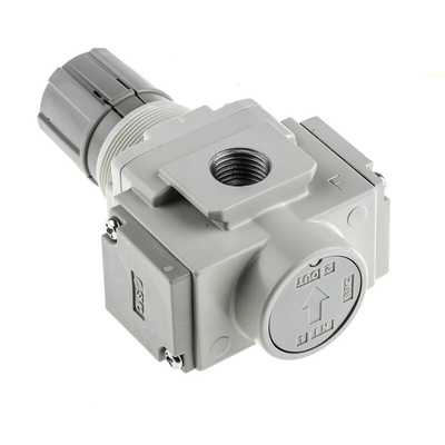 SMC G 1/4 Pneumatic Regulator - 0.05MPa to 0.85MPa, 1/4in, 1MPa max. input