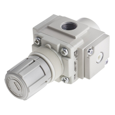 SMC G 1/4 Pneumatic Regulator - 0.05MPa to 0.85MPa, 1/4in, 1MPa max. input