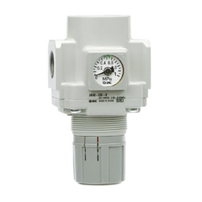SMC G 3/8 Pneumatic Regulator - 0.05MPa to 0.85MPa, 3/8in, 1MPa max. input