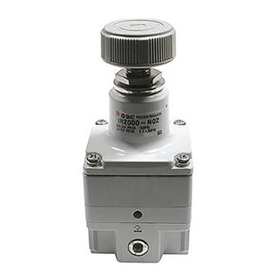 SMC G 1/4 Female Pneumatic Regulator -, 1/4in, 1MPa max. input