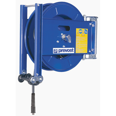 PREVOST Wall Mounted 20m Air Hose Reel, 10mm Inner Diameter, 14mm Outer Diameter, 660L/min Flow Rate