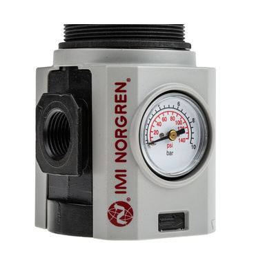 Norgren G 1/2 Pneumatic Regulator - 0.3bar to 10bar, 1/2in, 10bar max. input