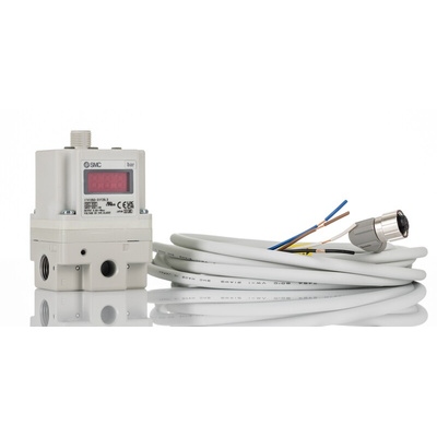 SMC G 1/4 Pneumatic Regulator - 0.005MPa to 0.9MPa, 1/4in, 1MPa max. input