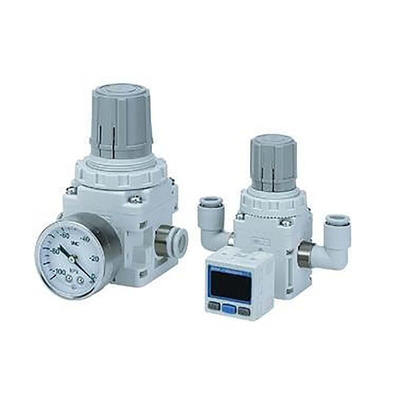 SMC Pneumatic Regulator - -100kPa to -1.3kPa, 10mm, 100kPa max. input