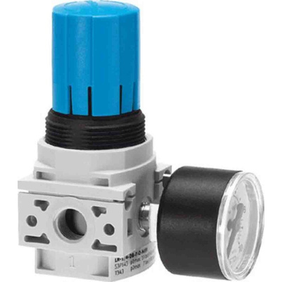 Festo G 1/4 Pneumatic Regulator - 0.5bar to 7bar, 1/4 in, 10bar max. input, 539682